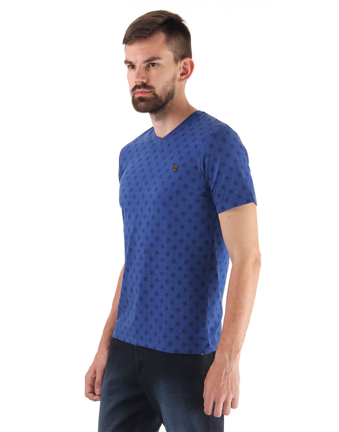 Cloak & Decker by Monte Carlo Men Blue T-Shirt